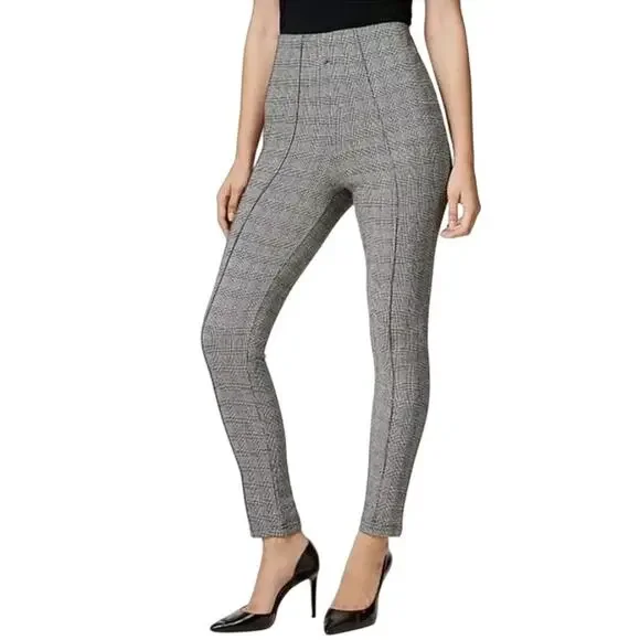 INC International Concepts Black & White Checkered Houndstooth Pants - Picture 1 of 4